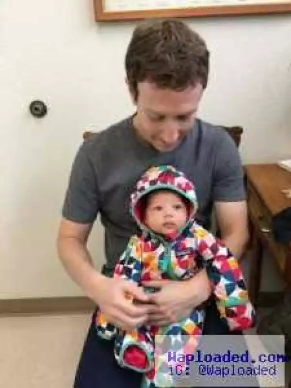 Facebook Owner, Mark Zuckerberg Takes Daughter For Vaccination [Photo]
